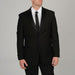 Poly Slim Fit Black Men'S Skinny Tapered Leg Lower Rise Pants Tuxedo