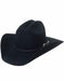 Expertly crafted wide brim ventilated silver buckle perfect fit western hat for men
