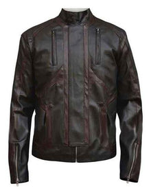 Men's Bucky Barnes Dark Brown Zipper Cuffs Jacket