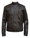 Men's Bucky Barnes Dark Brown Zipper Cuffs Jacket