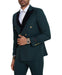 Dark Green 2 Piece Slim Fit Double Breasted Tuxedo