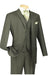 Vinci Dark Olive Green Men'S 3 Piece Suit Dark Olive 2 Buttons
