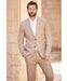 Dark Tan Linen ~ Taupe ~ Khaki Suit - Mens Linen Suit