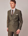 Mens Linen Suit For Beach Wedding - Summer  Suit in Dark Green Tailored Fit