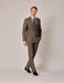 Mens Linen Suit For Beach Wedding - Summer  Suit in Dark Green Tailored Fit