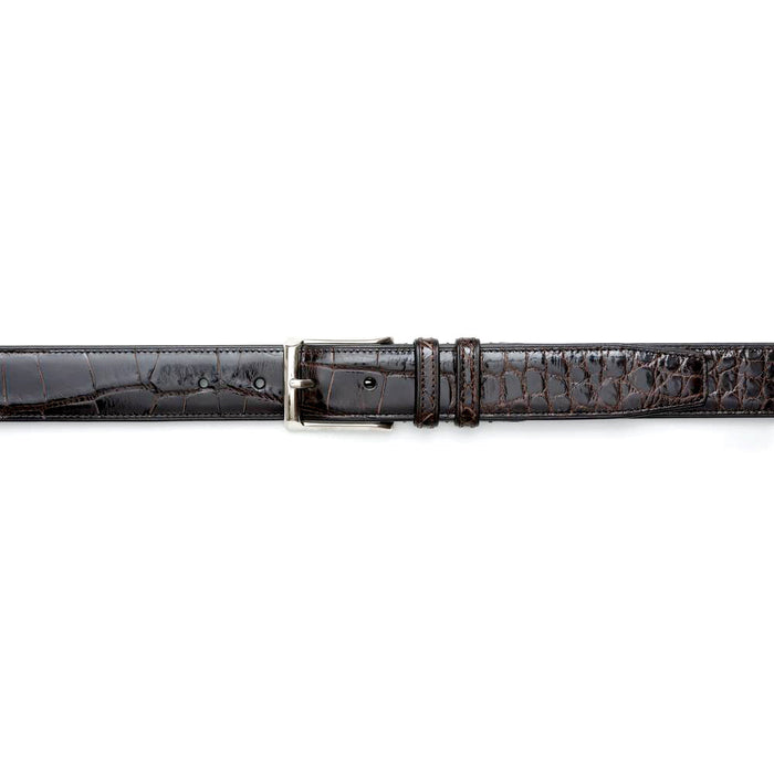 Genuine Alligator Mens Blue Belt - Mezlan Brand