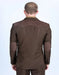 Men's Western Dark Brown Suit Sport Coat with Suede Yokes and Elbow Patches - Traje Para Hombre