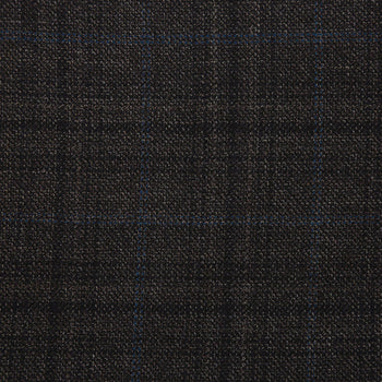 Saco vaquero - Western Sport Coat - Western Blazer- Mens Two Button Classic Fit 100% Wool Sport Coat Blazer In Dark Brown Windowpane Plaid