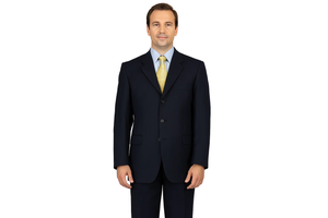 Men'S Dress Dark Navy Blue Suit For Men Available In 2 Or 3 Buttons Style Regular Classic Cut Double Vent Super 150'S Cheap Priced Business Suits Clearance Sale - Image 2