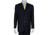 Men'S Dress Dark Navy Blue Suit For Men Available In 2 Or 3 Buttons Style Regular Classic Cut Double Vent Super 150'S Cheap Priced Business Suits Clearance Sale