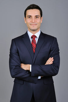 Dark Navy Blue Wool, 2-Button