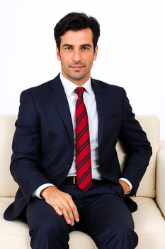 Dark Navy Blue Wool, 2-Button