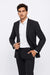 Navy Men's  2 Button Slim Fit Suit