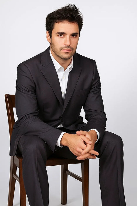 Dark Navy Two Button Classic Fit  Suit