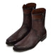 Cuadra Deer Double Zipper Brown Dress Boot