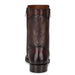 Cuadra Deer Double Zipper Brown Dress Boot