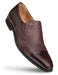 Milani Calfskin/deerskin Burgundy By Mezlan Made In Spain Brand