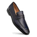 Men's Deerskin Blue Penny Loafer By Mezlan Made In Spain Brand