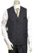 Men's Black 2pc Denim Vest Sets Baggy - Wide Leg Pants Jean Fabric Leisure Casual Suit For Sale