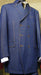 Men's Blue 3 Piece Denim Cotton Fabric Suit