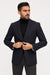 Denim Blazer - Cotton Fabric Blue Jean Sport Coat - Double Breasted Navy Blue Jacket