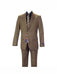 Designer Men's 2 buttons fully lined slim fit Khaki suit