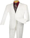 Designer Suit - Mens Suit Modern Fit 2 Buttons Notch Side Vented in White