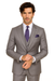 Big Lapel - Wide Lapel - Tom Ford Style Suit - Ticket Pocket - Gray