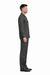 Mens Luxury Charcoal Grey Wool Two-Piece Leisure Walking Suit