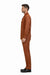 Mens Luxury Copper Wool Two-Piece Leisure Walking Suit