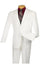 Designer Suit - Mens Suit Modern Fit 2 Buttons Notch Side Vented in White