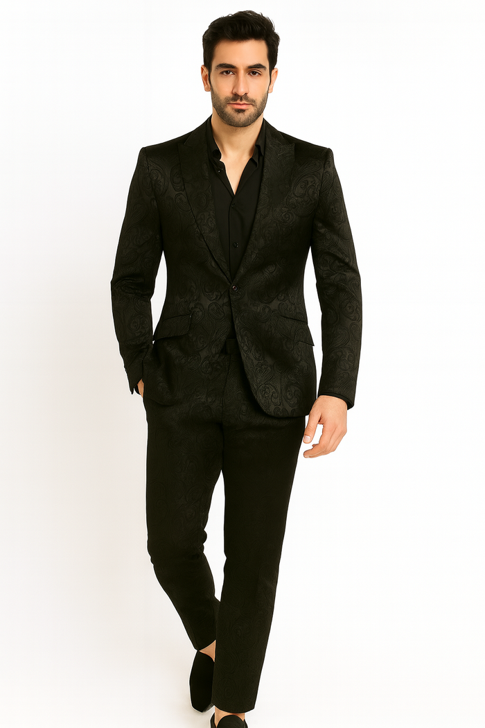 Alberto Nardoni Brand Men's Blazer Black - Image 5