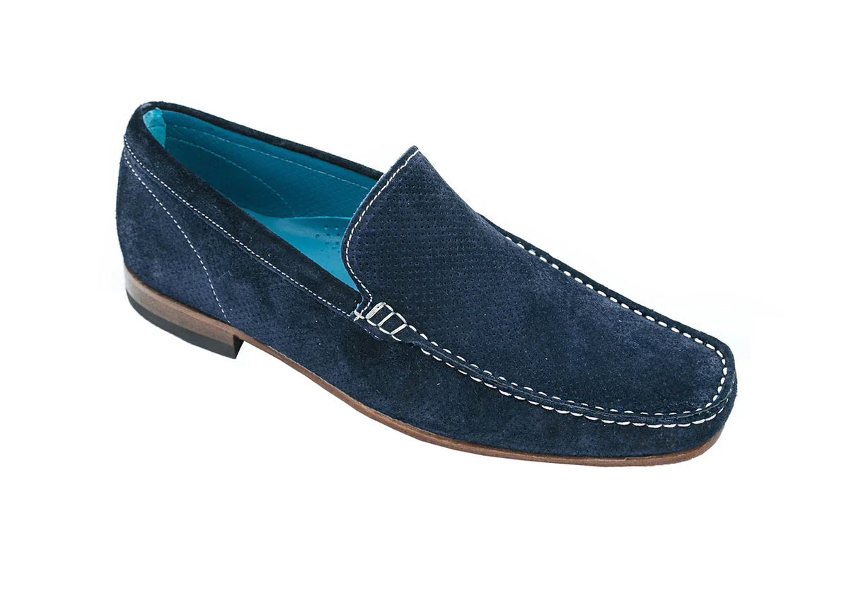Belvedere Diego Italian Suede Sport Loafer in Grey main image 0