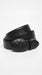 Men’s Black Genuine Ostrich Quill Belt, Exotic Leather Dress Belt for Formal and Western Wear