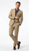 Men’s Khaki Stone 2 Button Business Suit, Regular Classic Fit Clearance Sale Dress Suit