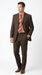 Men’s Chocolate Brown 3 Button Business Suit, Premier Quality Clearance Sale Dress Suit