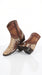 Men’s Los Altos Oryx Python Skin Short Boots, Original Python European Toe Western Dress Boots