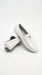 Men’s White Vestigium Genuine Caiman Belly Loafers, Alligator Style Dress Shoes