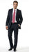 Men’s Black Pinstripe 2 Button Business Suit, Affordable 2 Piece Formal Dress Suit Clearance Sale