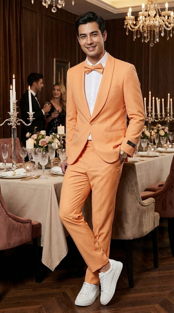 Orange Suits for Prom for Every Occasion