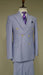 Double Breasted Blazer with Gold Buttons - Blue Sport Coat