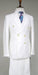 Double Breasted Blazer with Gold Buttons - White Sport Coat