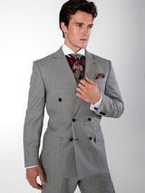 Men's Double Brested Gray Suit