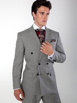 Men's Double Brested Gray Suit