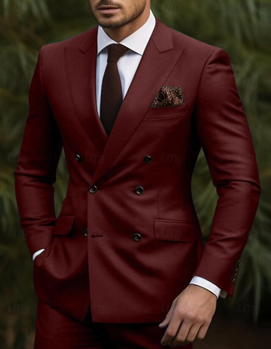 Double Breasted Suit Slim Fit