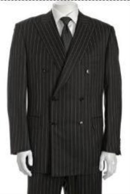 Double Breasted Suit Jacket+Pleated Pants Super 140's 100% Acrylic/Rayon Developed By NASA