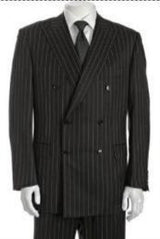 Double Breasted Suit Jacket+Pleated Pants Super 140's 100% Acrylic/Rayon Developed By NASA