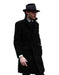 Double Breasted - Three Quarter Coat - Cashmere and Topcoat + Style# Manhattan Black
