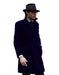 Double Breasted - Three Quarter Coat - Cashmere and Topcoat + Style# Manhattan Navy Blue