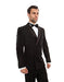 Double Breasted Tuxedo Mens Slim Fit Double Breasted Suits Tuxedo Flat Front Pants Black